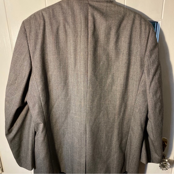 (1) Trendy Vintage Gray Burberrys’ Wool Suit Jacket Made In Hudson, OH 44 - Picture 14 of 15